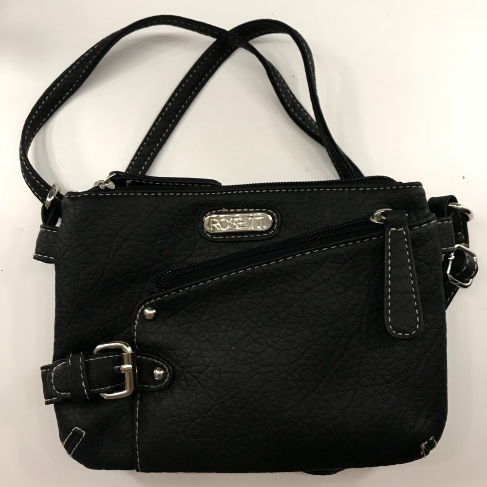 Black leather Rosetti purse